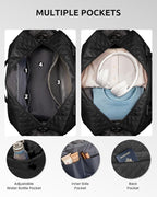 Gifts Personalized Initial Duffle Bag for Teen-Girls - Weekender Overnight Travel Bag with Shoe and Makeup Compartments, Birthday Graduate Gift (Letter H)