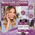 Color Safe Shampoo and Conditioner Set – Anti-Fade Protection for Color Treated, Dyed & Highlighted Hair – Sulfate & Paraben Free, Hydrating Formula with Rosemary, Coconut & Argan Oil for Women & Men