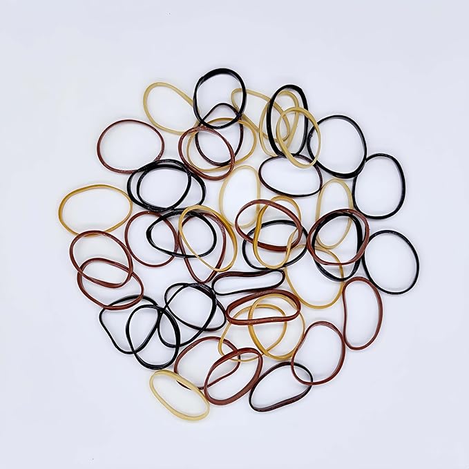 3200 Pcs Elastic Rubber Bands Small Hair Ties Hair Rubber Mini Hair Bands Hair Elastics Tiny Soft Holder Ponytails for Girls (Mixed Brown)