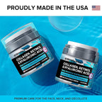 SimplyVital Collagen, Retinol & Hyaluronic Acid Cream - Anti-Aging Face Moisturizer for Face, Firming Skin Care Neck & Décolleté - Made in USA, Daily Moisturizer Face Cream Day & Night - 1.7 fl.oz.