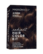 Madison Reed Radiant Hair Color Kit - 4.5NNN Darkest Brown with Warm Tones (Barletta Brown), 100% Gray Hair Coverage Permanent Hair Dye for Resistant Grays | PPD-Free & Ammonia-Free, 1 Pack