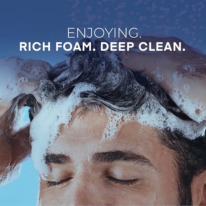 Biotin Hair Growth Shampoo for Men: Powerful Cleaning, Thickening & Strengthening Formula for Hair Loss & Thinning Hair, DHT-Blocking Root Activator with Biotin, Caffeine & Tea Tree Oil, 13.5 fl oz