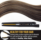 HAI Convertable Total Heat 4/10" in - Flat Iron with Tri-Diamond Ceramic Plates for Highly Textured Hair, 140°F to 450°F.