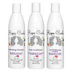 Rizos Curls Trio Bundle, Hydrating Shampoo & Deep Conditioner & Curl Cream Bundle, Gently Cleanse and Hydrate Curly Hair, Style & Define Curls for Frizz Free Volume, For All Curl Patterns 2a - 4c
