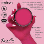 Mehron Makeup Paradise Makeup AQ Pro Size | Stage & Screen Performance, Face & Body Painting, Beauty, Cosplay, and Halloween | Water Activated Face Paint, Body Paint 1.4 oz (40 g) - Dark Pink