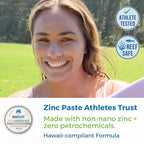 Waxhead Tinted Zinc Oxide Surf Sunscreen SPF 30 for Face, 4 Ingredient Reef Safe Zinc Paste, Waterproof Sunblock for Swimming, Sensitive Skin and Eczema, Tinted Scar and Tattoo Protection, 2oz Tin