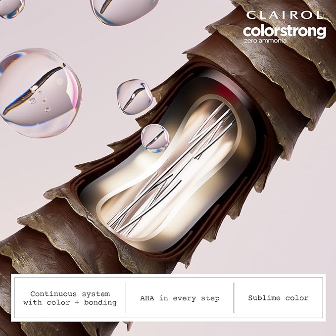 Clairol ColorStrong Permanent Zero Ammonia Hair Dye, 7.1 Dark Ash Blonde - Bora Bora Hair Color, Pack of 2