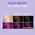Softsheen-Carson Dark and Lovely Hair Dye, Fade Resist Hair Color with Conditioning Mask, Virtual Violet, 1 Kit
