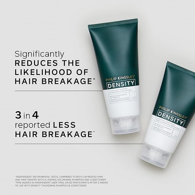 Philip Kingsley Hair Thickening Collection - Shampoo, Conditioner, and Scalp Serum for Fine, Fragile, and Thinning Hair - Volumizing and Strengthening