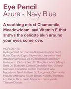 Mineral Fusion Eye Pencil (Navy Blue - Azure) - Eyeliner with Soothing Chamomile, Meadowfoam & Vitamin E - Smooth & Long Lasting, Hypoallergenic, Non-Irritating Eye Makeup