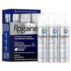 Men’s Rogaine 5% Minoxidil for Men Foam, Clinically Proven Regrowth for Thinning Hair, Topical Hair Loss Treatment, Unscented Topical Aerosol, Results in 8–16 Weeks, 3-Month Supply, 3 x 2.11 oz