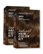 Madison Reed Radiant Hair Color Kit - 6NGV Medium Golden Brown (Tuscany Brown), Dimensional Gray Hair Blending Permanent Hair Dye, PPD-Free & Ammonia-Free, 2 Pack