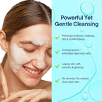 Facial Cleanser w/Organic Tea Tree & Salicylic Acid – Gentle Daily Foaming Gel Face Wash for Deep Cleansing & Makeup Removal – Unclogs Pores, Eliminates Dirt & Oil - No Dryness, (2 oz)