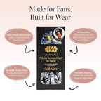 Kitsch x Star Wars R2-D2 & Stormtrooper Scrunchies for Women- Softer Than Silk Scrunchie - No Crease Hair Ties - Perfect For Day And Night Creaseless Hair Accessories for Girls | Ideal Gifts for Women