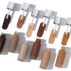 Fitglow Beauty - Natural Foundation+ Photo-Filtering Foundation | Vegan, Woman-Owned Clean Beauty (F4.5 - Tan Neutral, Soft Olive Undertones)