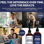 Anti-Thinning Peptide Shampoo And Conditioner – Sulfate Free Thickening Hair Fromula With Biotin, Caffeine & Saw Palmetto Made In USA For Women & Men, Safe For Color-Treated Hair, 16 fl.oz Each