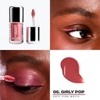 Sacheu Liquid Eyeshadow STAY-N Longwear Eye Makeup — Buildable Highly Pigmented & Blendable Eye Shadow Cream in Matte & Shimmer Finishes, Girly POP