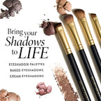 LAURA GELLER NEW YORK Shadow Skills 4-Piece Brush Set - Essential Eyeshadow Brushes - Pack of 4