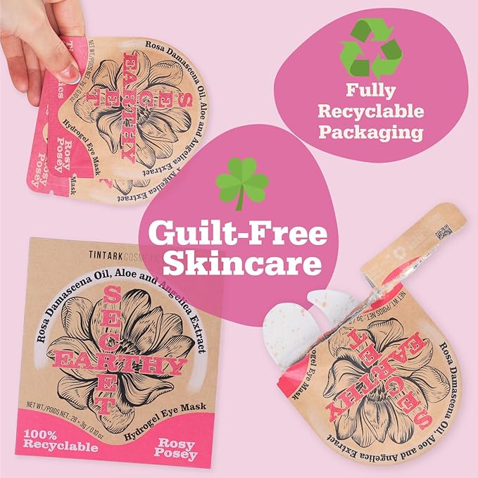 Rose Hydrogel Under Eye Patches for Dark Circles and Puffiness 28 Pairs 5 Minute Soothing Hydrating Eye Mask with Rose Extract Cooling Under Eye Pads Ophthalmologist Tested