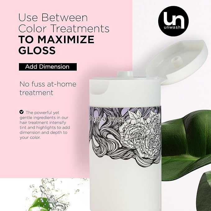 Unwash Color Intensifying Gloss Treatment - Color-Protecting, Salon-Quality Hair Treatment, Enhances Shine & Increases Vibrancy, Cruelty Free, Sulfate & Paraben Free, 5.1 oz