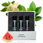 Organic Variety Lip Balm - SPF 15 Sun Protection, Moisturizing Lip Balm, Includes Watermelon, Vanilla and Mint Lip Balms, Chapstick & Smooth Chapped Lips, 3-Pack