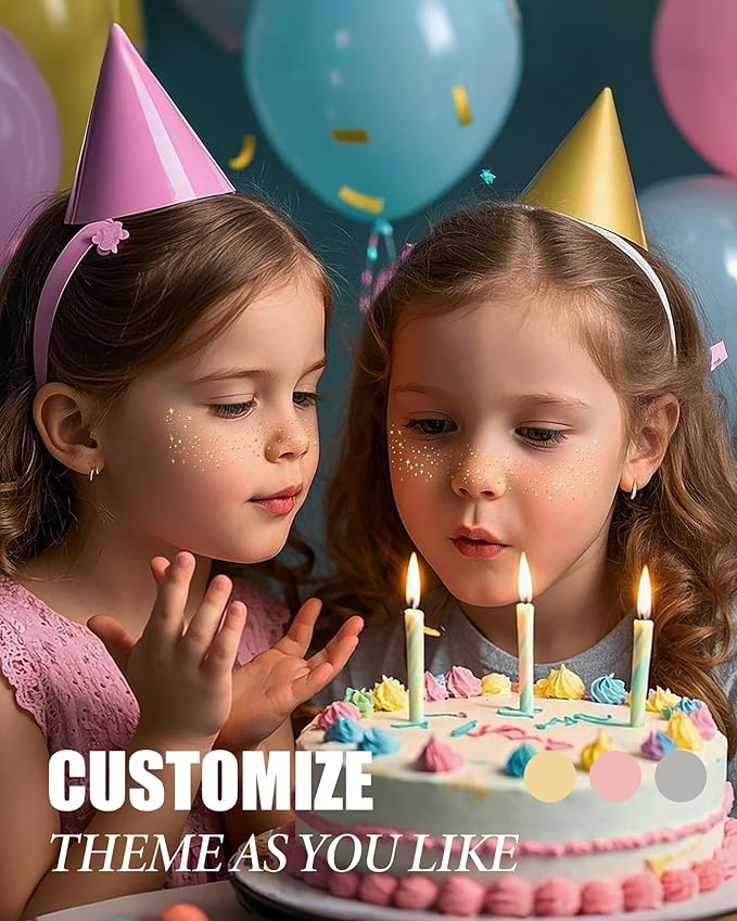 Face Glitter, Gold Temporary Face Tattoos Stickers, Body Face Glitter for Women Girls, Country Concerts Singer Festival Rave Accessories (Gold - 10 pcs)