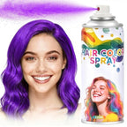 Purple Hair Spray, hair spray temporary for Women Kids Men, Washable Temporary Hair Dye Spray，Spray hair color Non-Sticky,For Cosplay Christmas Party, Halloween Crazy Hair Day (Purple, 4.06 oz)