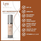 Lira Clinical BB - SPF 30 Tinted BB Cream with PSC & Vitamins - Full coverage - 0.7 fl oz. (BB Brite 30)