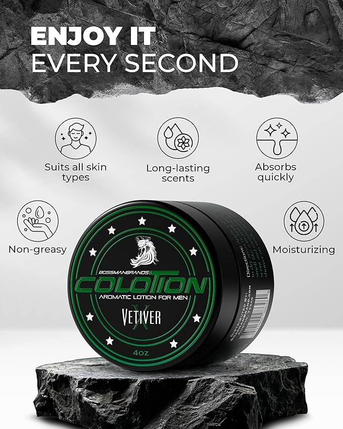 Bossman Colotion – 2-in-1 Body Lotion & Cologne for Men – Long-Lasting, Hydrating, Soothing Moisturizer for Men – Suits All Skin Types for Daily Use – Stagecoach Scent