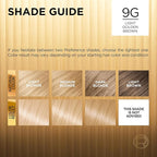 L'Oreal Paris Superior Preference Luminous Fade-Defying Permanent Hair Color, Hair Dye For Up to 9 Weeks of Radiance, Light Golden Blonde 9G, 1 Hair Dye Kit