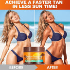 Tanning Accelerator, Tan Accelerator Cream, Tanning Bed Accelerator Lotion - for Sunbeds & Outdoor Sun, with Carrot Tanning Cream, Achieve a Natural Tan Skin 150g