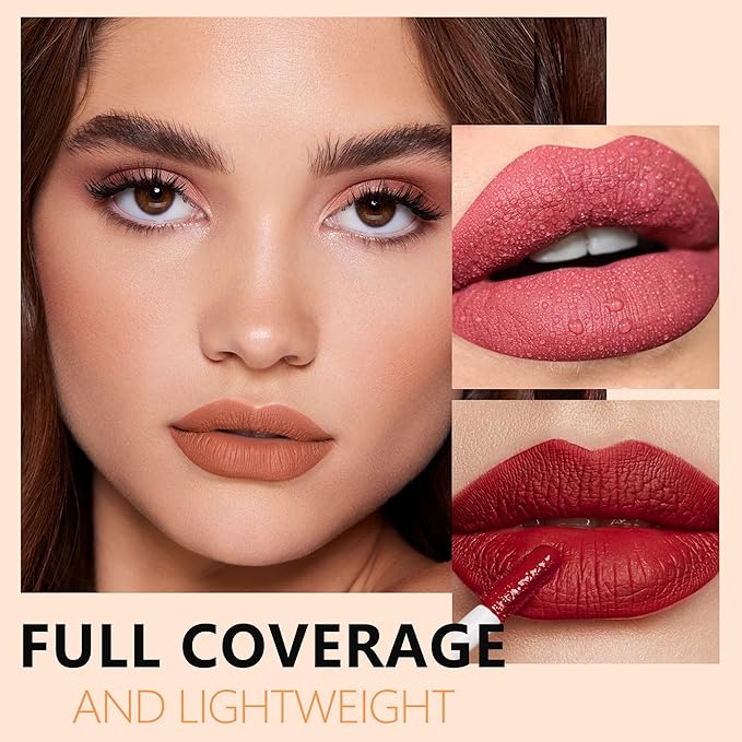 Brown Lipstick Long Lasting Lipsticks for Women Pigmented Smudgeproof Transferproof Vegan Cruelty Free Lip Color, A54 Delightful