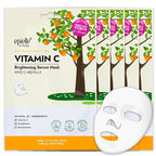 Epielle Vitamin C Serum Sheet Masks (5pk) | Korean Skincare | Facial Sheet Mask | Kbeauty, Spa Gifts for Women