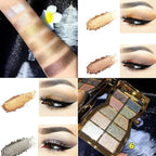 Glitter Eyeshadow Palette, 10 Colors Sparkle Shimmer & Matte Eye Shadow Highly Pigmented Waterproof Long Lasting Makeup Set (Color 6)