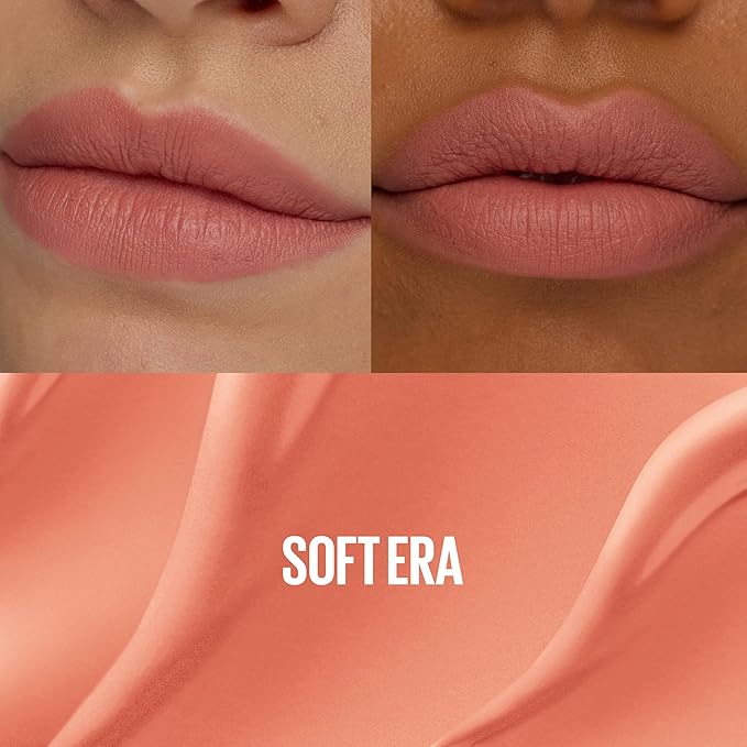 MAYBELLINE Super Stay Teddy Lip Tint, Long Lasting Matte Lipstick for Up To 12HR Wear, Soft Era, 1 Count