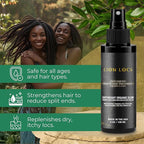 Beard Gains Lion Locs Rosewater Spray for Dreads, Dreadlocks, Braids, Faux, Crochet, Sisterlocks with Aloe, Essential Oils, Vitamins, and Glycerin | Organic Vegan Conditioner Rose Water Spritz (4oz)