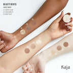 Kaja 3 Colors Eyeshadow - Beauty Bento 19 Forest Night | Mosaic Chrome, Shimmer, Matte finish, Cruelty free, K-Beauty Mini Palettes, Easy Finger Blendable, Glitter, High Pigmentation, 0.03 Oz