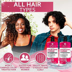 Apple Cider Vinegar Shampoo and Conditioner Set - Stop Flaky and Itchy Scalp – Sulfate Paraben Free Anti Dandruff Soothing Treatment for Dry, Oily and Damaged Hair - Intense Care for Women and Men