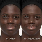 No Makeup Makeup Long-Lasting Lightweight Foundation & Brush Duo | Cruelty-Free, Fragrance-Free, Buildable, Transfer-Proof Liquid Makeup (Deep)