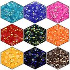 2250 Pcs SS16 4mm AB Flatback Rhinestones for Nails Art Crafts Glitter Round Shine Gems Crystals DIY Clothes Shoes （Dark Purple AB）
