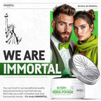 Immortal NYC Re-Form Original Pomade – Medium Shine & Strong Hold - Men's Water-Based Hair Balm - Vegan Styling Cream with Biotin, Keratin & Panthenol for All Hair Types
