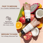 Beauty by Earth Self Tanner - USA Made with Natural & Organic Ingredients, Moisturizing Self Tanning Lotion with Aloe Vera & Coconut for a Natural Glow, Streak-Free Fake Tan, Medium to Dark