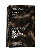 Madison Reed Radiant Hair Color Kit - 5.5NNA Dark Neutral Brown (Dosolo), 100% Gray Hair Coverage Permanent Hair Dye for Resistant Grays | PPD-Free & Ammonia-Free, 1 Pack