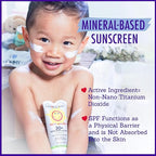 California Baby Super Sensitive SPF 30+ Sunscreen | Unscented | Mineral Based | Titanium Dioxide | Travel Size Baby Sunscreen for Face + Body | 1.8 oz
