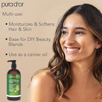 PURA D'OR 24 Oz ORGANIC Vegetable Glycerin - Derived From Coconut - Clear & Odorless - 100% Pure Premium Grade, Non-GMO, Kosher, Vegan, Cold Pressed, For Hair & Body - DIY Skin Care Base