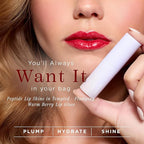 Cote Beauty's Tempted Peptide Lip Shine, Ultra Hydrating & Long-Lasting Warm Berry Plumping Lip Gloss for Women with Hyaluronic Acid, Shea Butter & Jojoba Oil, Vegan & Cruelty-Free, 0.12 Fl Oz