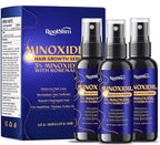 5% Minoxidil Hair Growth for Men and Women: 3-Pack RootStim Extra Strength Minoxidil with Rosemary for Thinning Hair Regrowth and Fuller Hair 180 ML