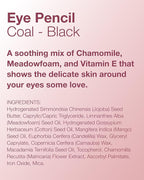 Mineral Fusion Eye Pencil (Black - Coal) - Eyeliner with Soothing Chamomile, Meadowfoam & Vitamin E - Smooth & Long Lasting, Hypoallergenic, Non-Irritating Eye Makeup