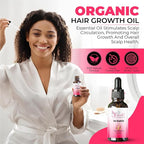 Hair Growth Oil - Ginger Scented, Pink, Unisex Adult, Promotes Thick Long Hair Growth, Suitable For All Hair Types, Vegan & Cruelty-Free
