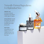 Naked & Thriving Restorative Night Routine | Renew Night Serum (30 mL) + Revive Eye Cream (15 mL) + Rejuvenate Face Oil (35 mL) with Peptides, Squalane, Hyaluronic Acid, and Fruit AHAs (Set of 3)